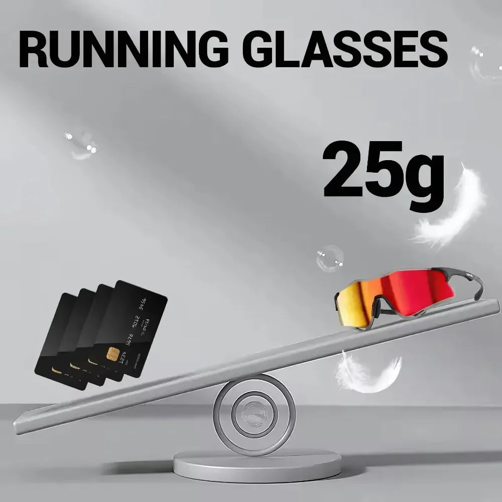 Marathon sunglasses with adaptive lenses