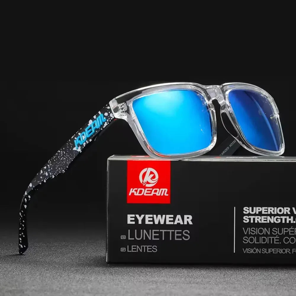 Durable square sunglasses with elegant frame design