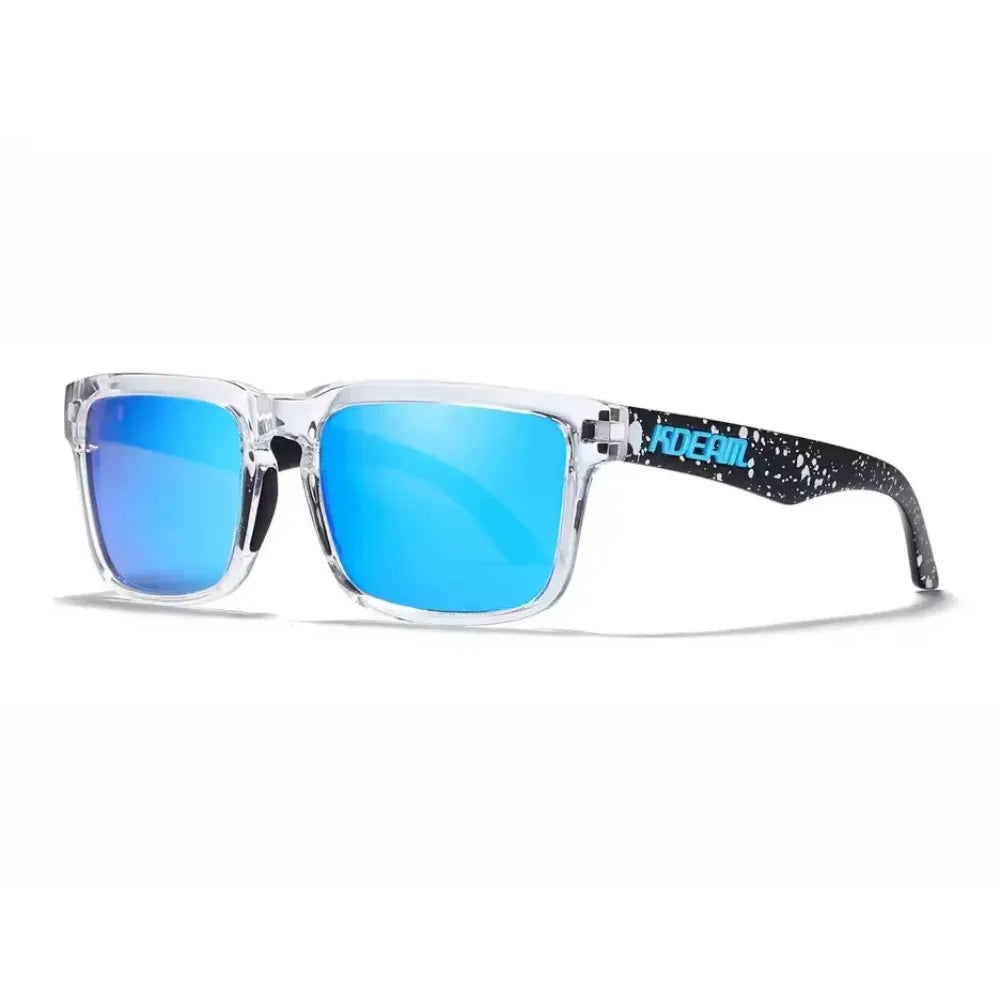 Stylish men’s polarized sunglasses with mirrored lenses