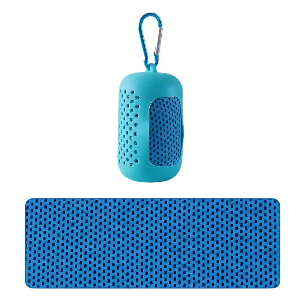 Cooling towel on outdoor run