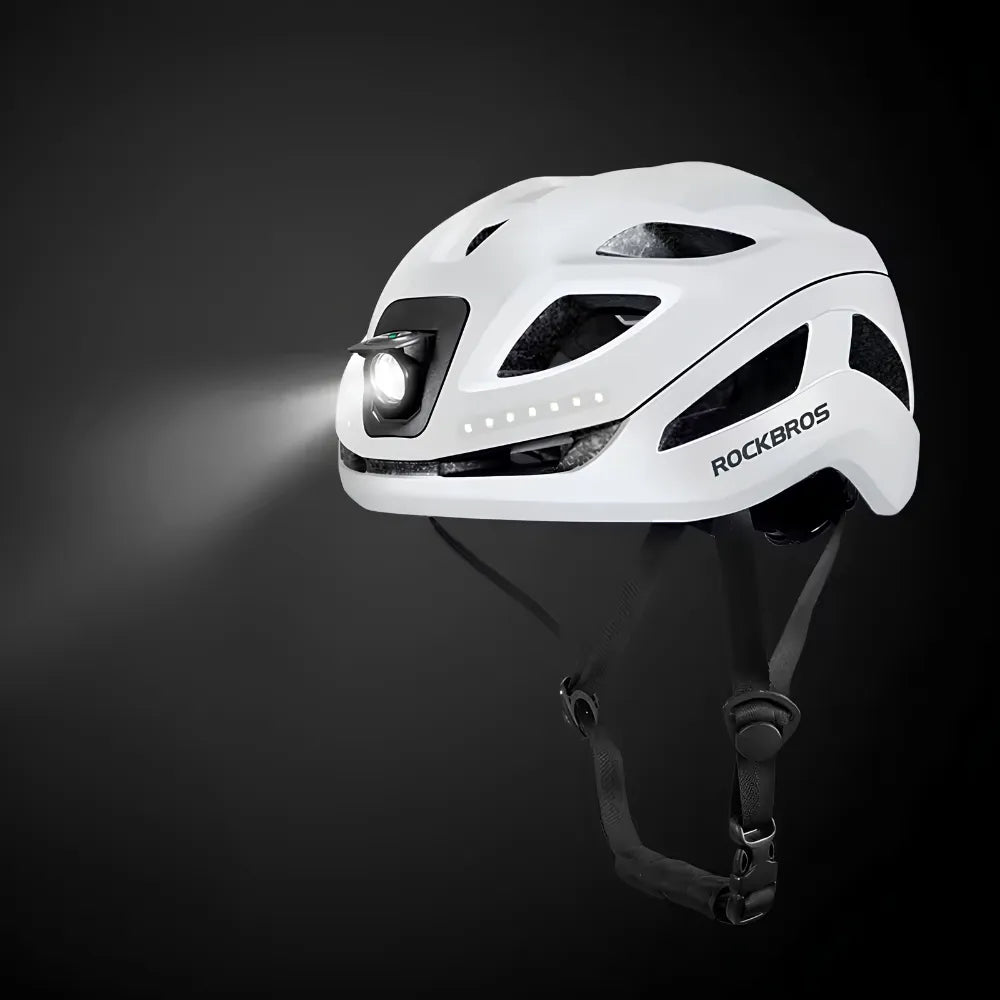 RAY | Kask Rowerowy z Reflektorem LED High-Power