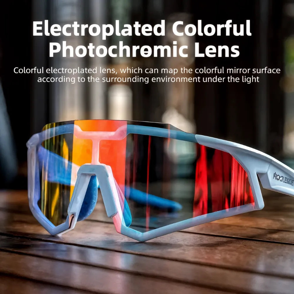 Photochromic polarized sunglasses for outdoor workouts