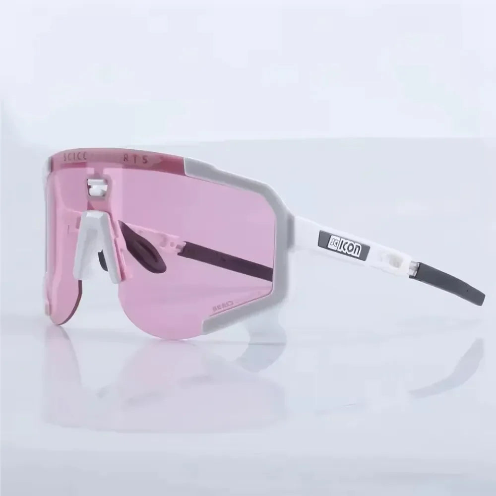 Outdoor sports eyewear with photochromic lenses