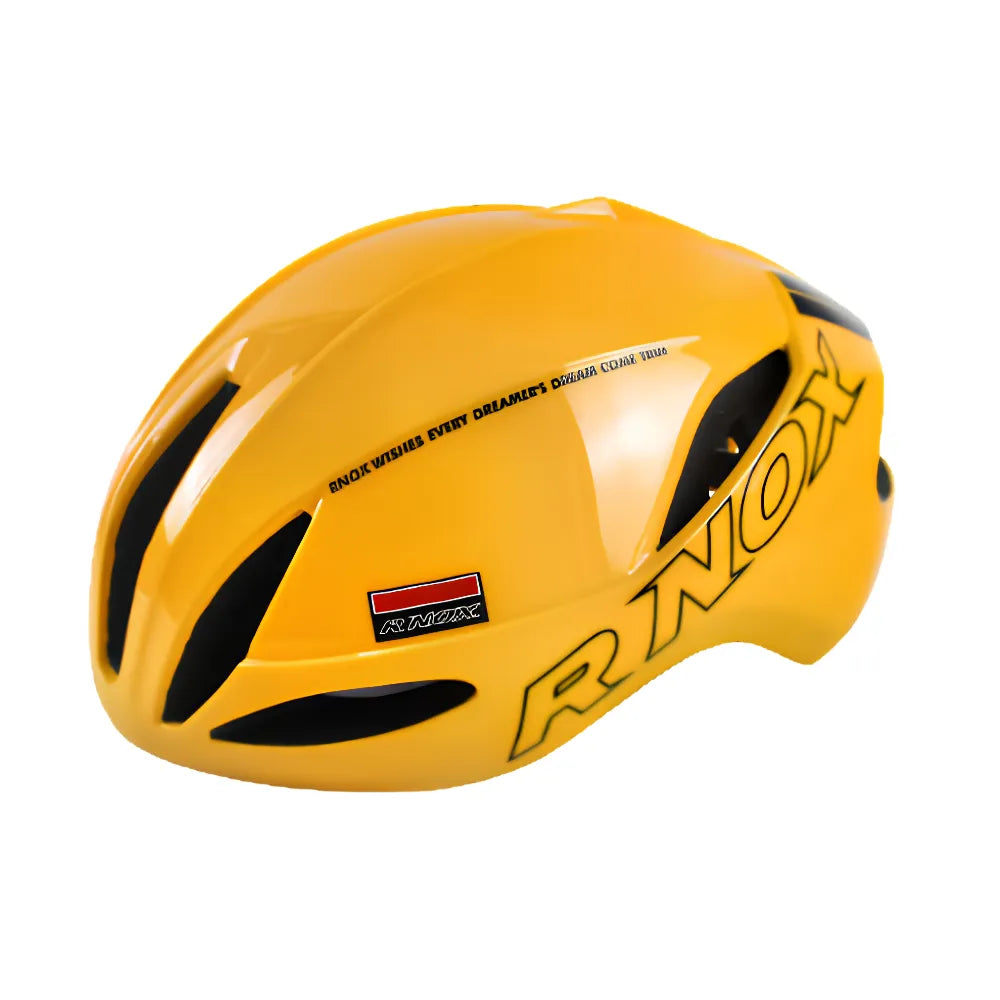 Aerodynamiczny kask szosowy PACE, kolor żółty, z zaawansowaną wentylacją dla maksymalnego komfortu.