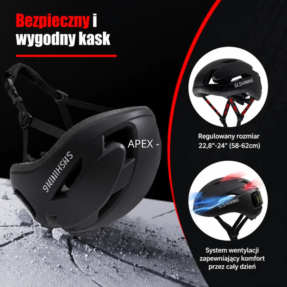 APEX | Inteligentny Kask z Panelem LED i Aplikacją