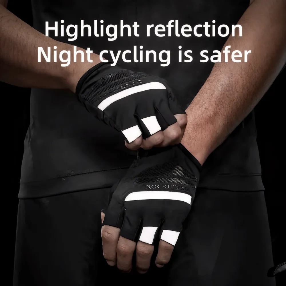 Breathable road cycling gloves