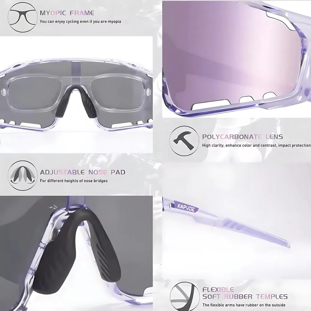 Skiing goggles with anti-glare polarized lenses
