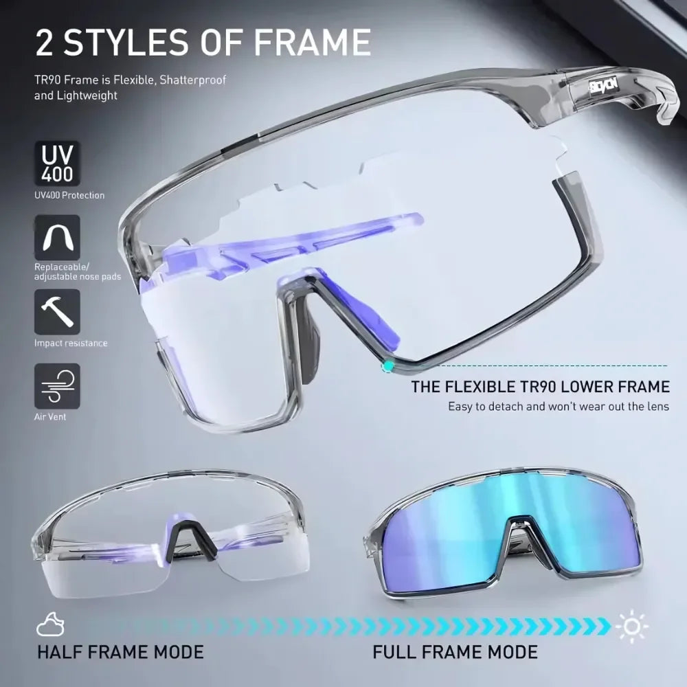 Lightweight UV400 sports eyewear