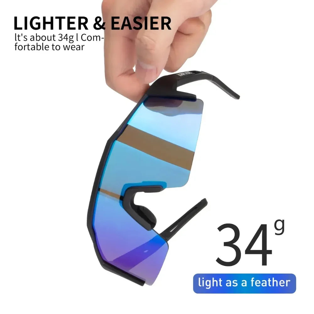 Outdoor sports sunglasses with polarized lenses