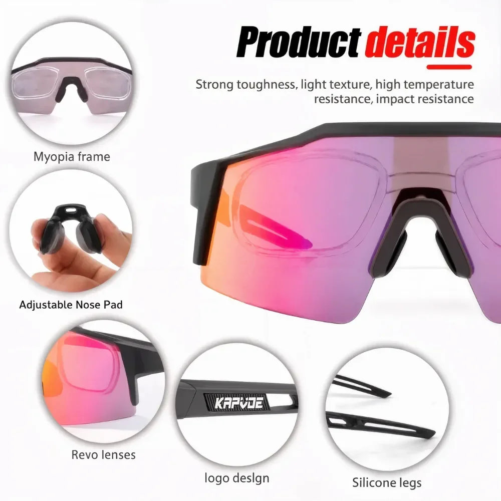 Mountain bike polarized cycling glasses