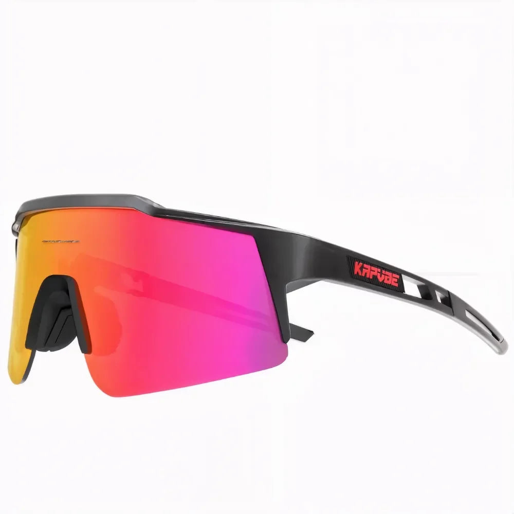 Road cycling sunglasses with UV400 shield