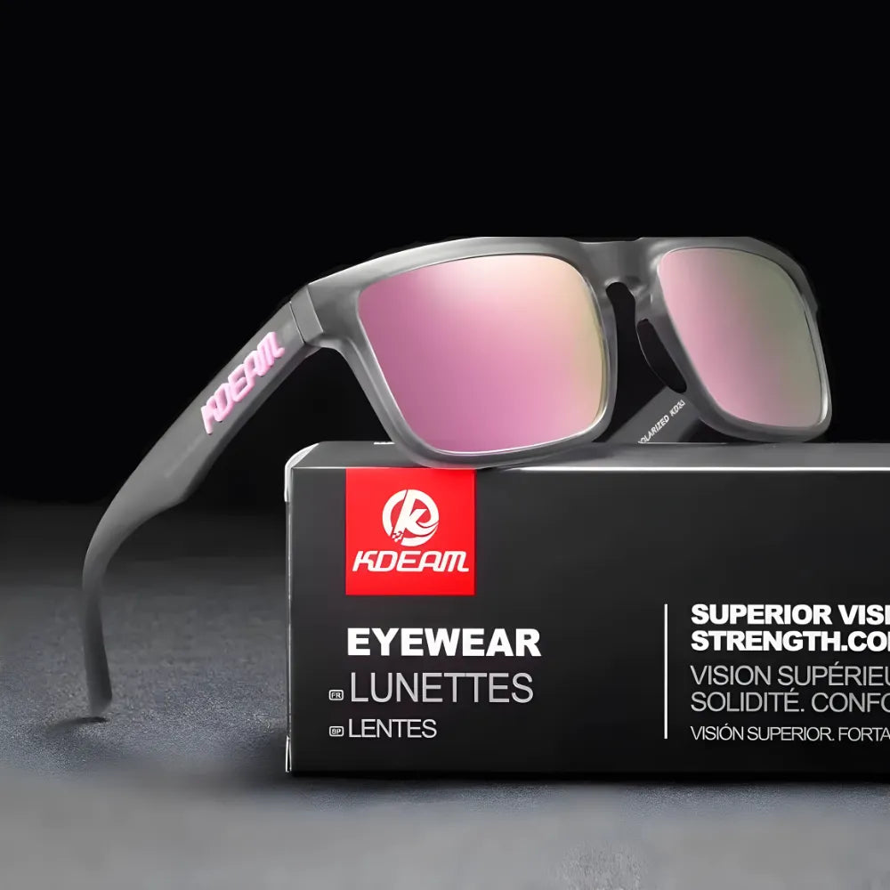 UV400 sport shades with polarized color reflection