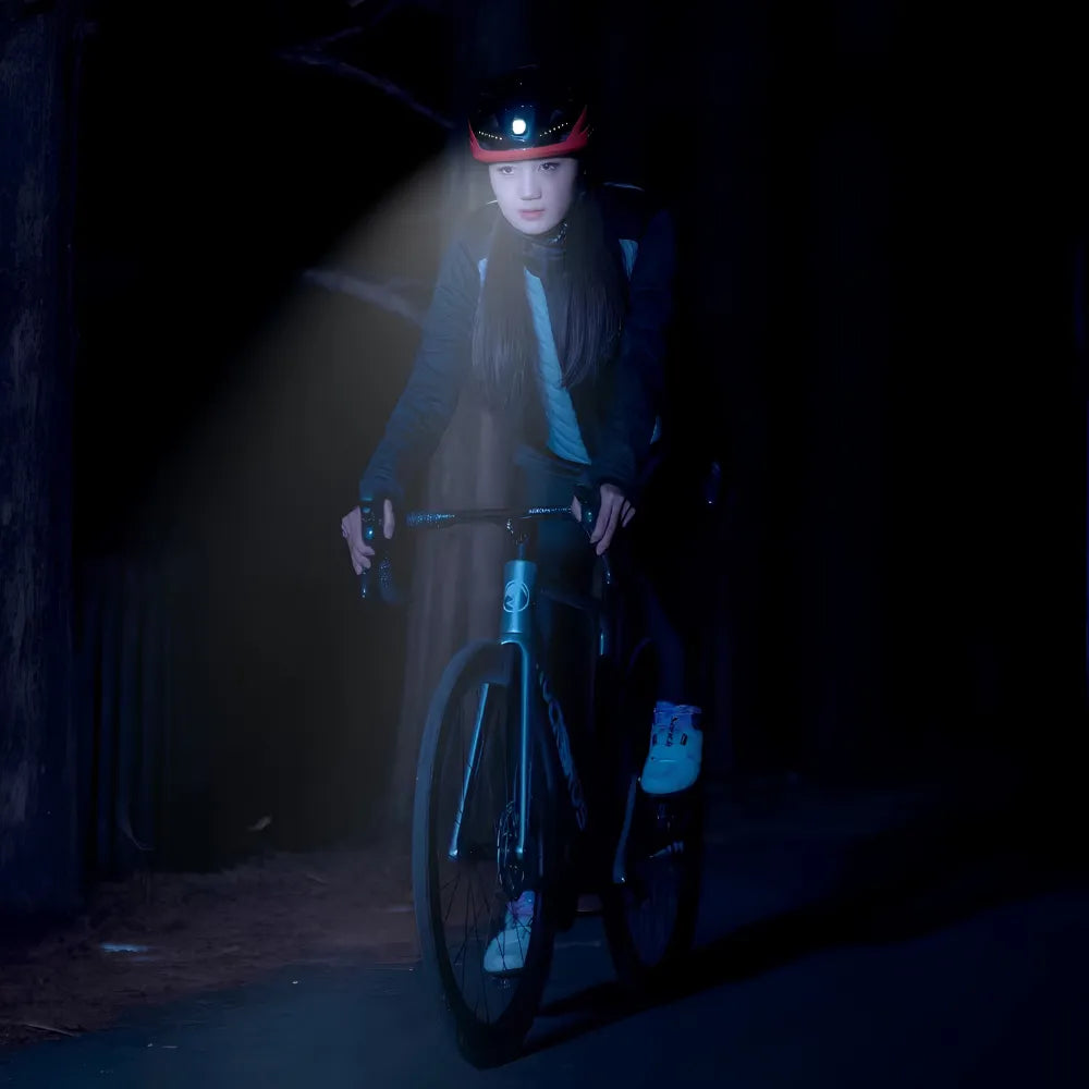 RAY | Kask Rowerowy z Reflektorem LED High-Power