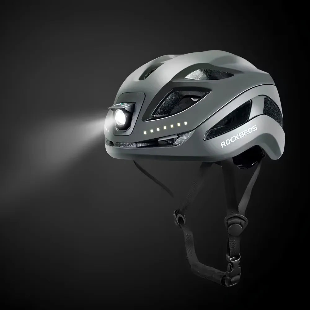 RAY | Kask Rowerowy z Reflektorem LED High-Power