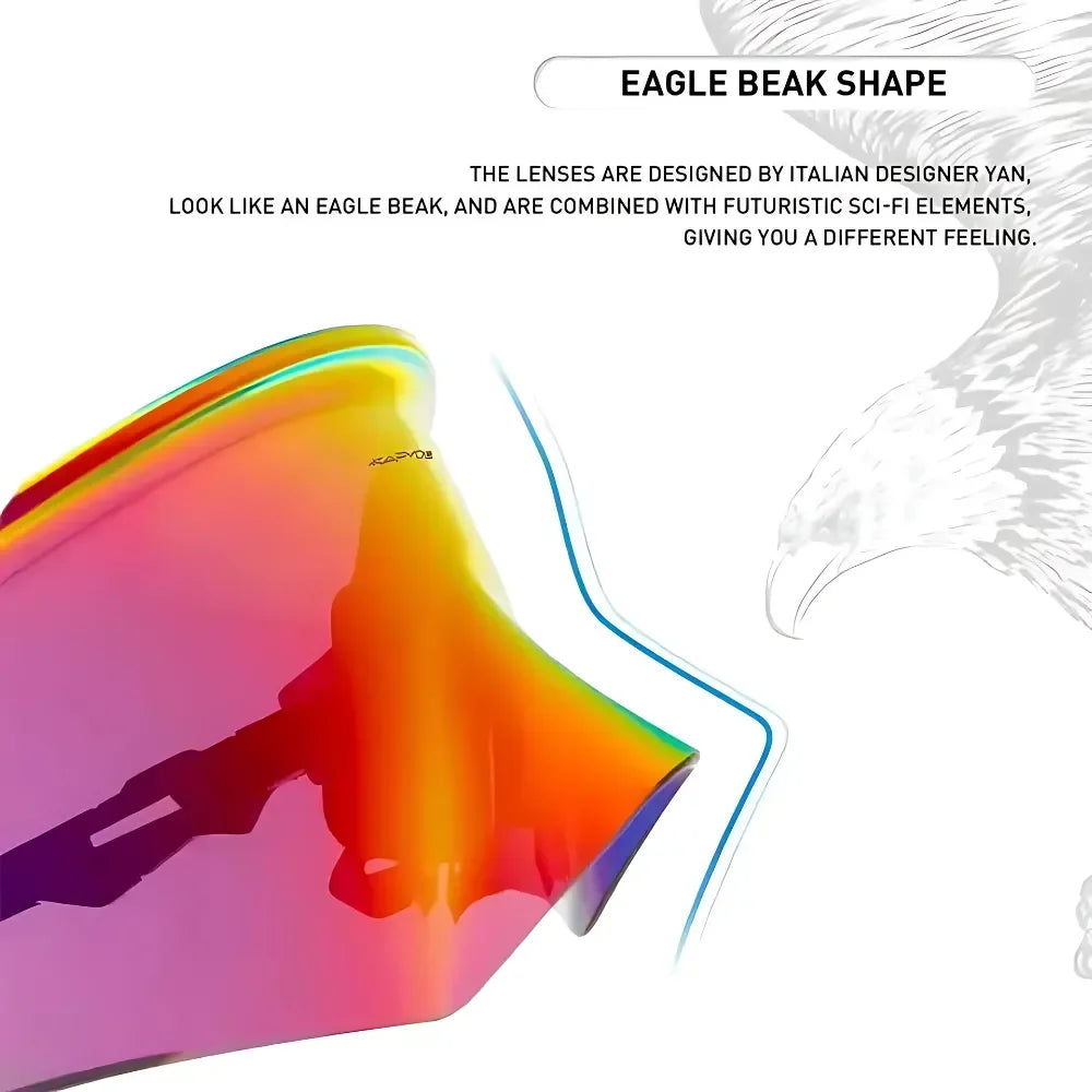 Road bike UV400 protective sports eyewear