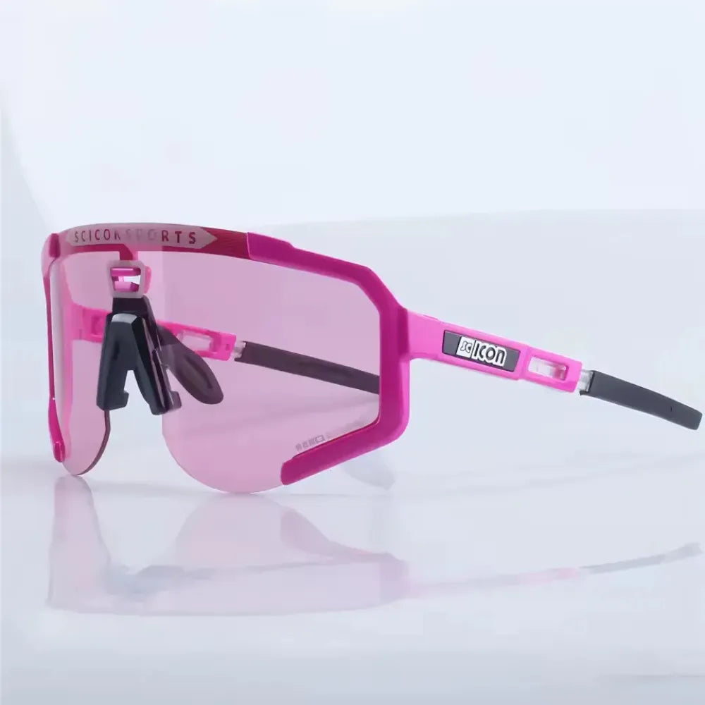 Adaptive sunglasses for mountain biking and road cycling