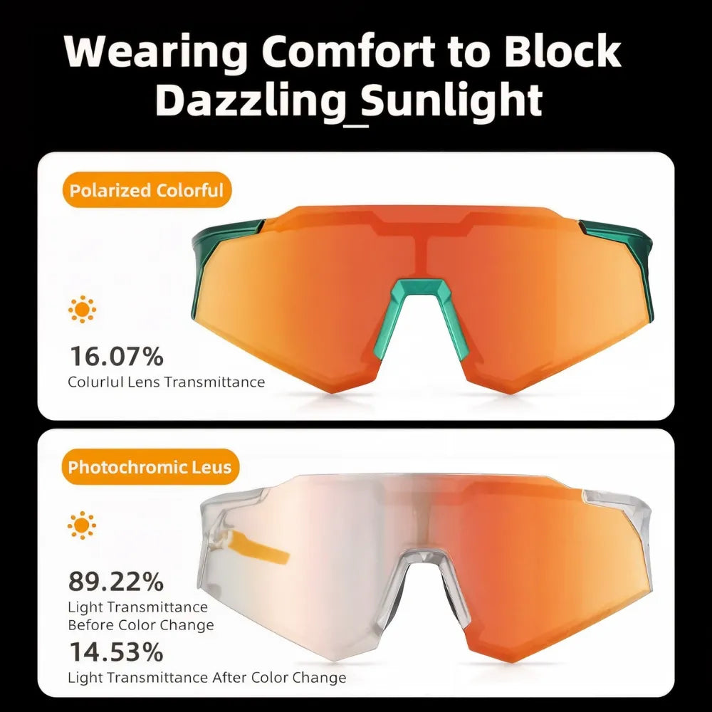 MTB and Road cycling sunglasses with UV400 protection