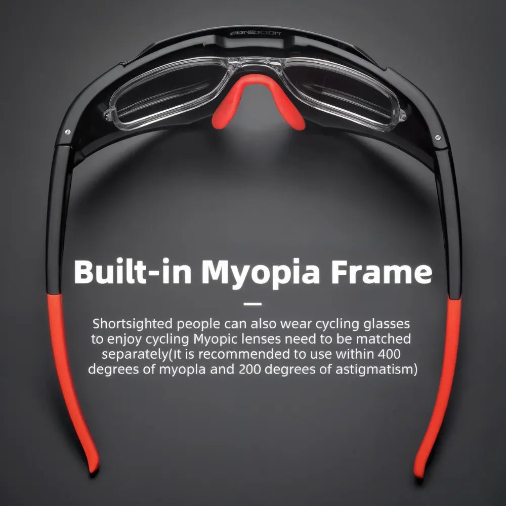 Polarized sports glasses blocking harmful UV rays