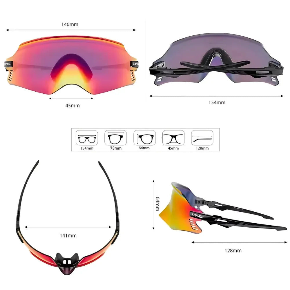 Unisex outdoor sport sunglasses for riders