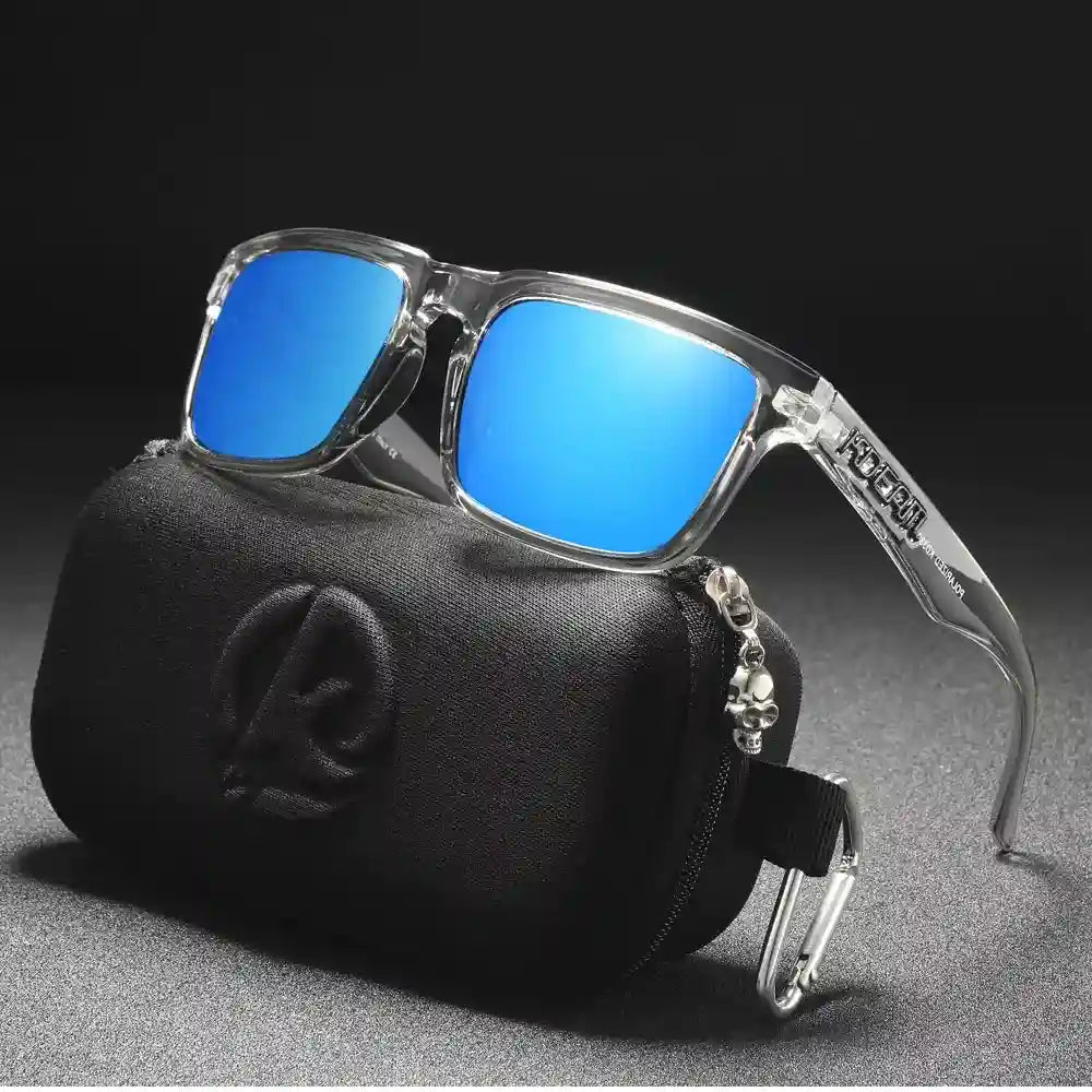 Square polarized eyewear for outdoor style