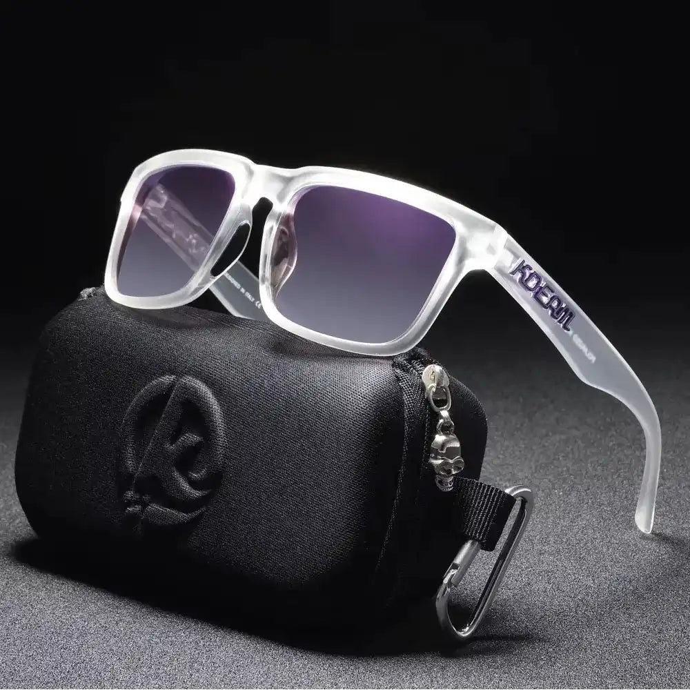 Shades with polarized lenses