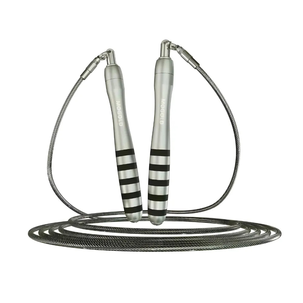 Adjustable steel wire jump rope for fitness