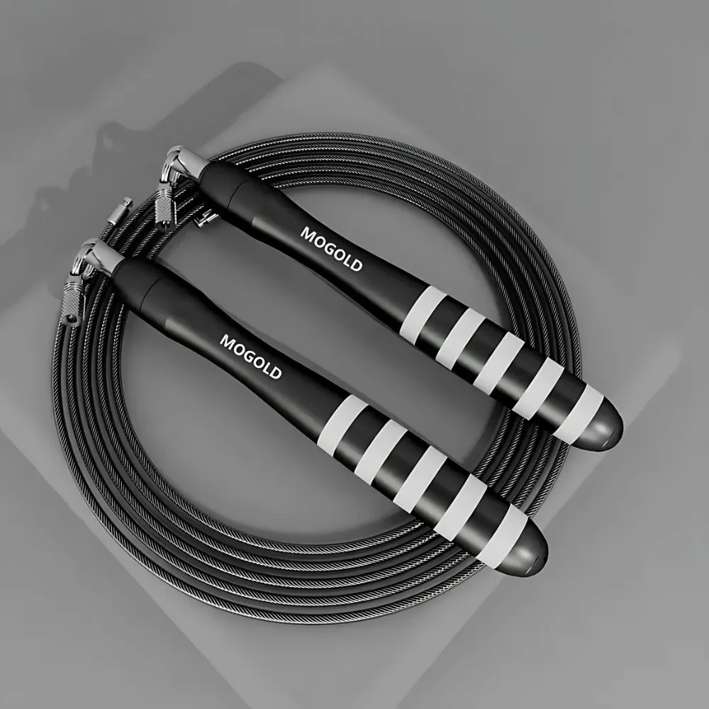 Portable steel cable rope for athletes