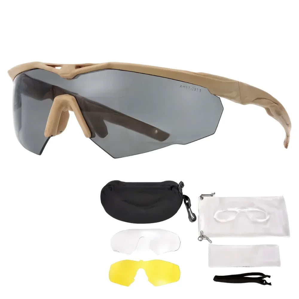Extreme sports eyewear for shooting and training