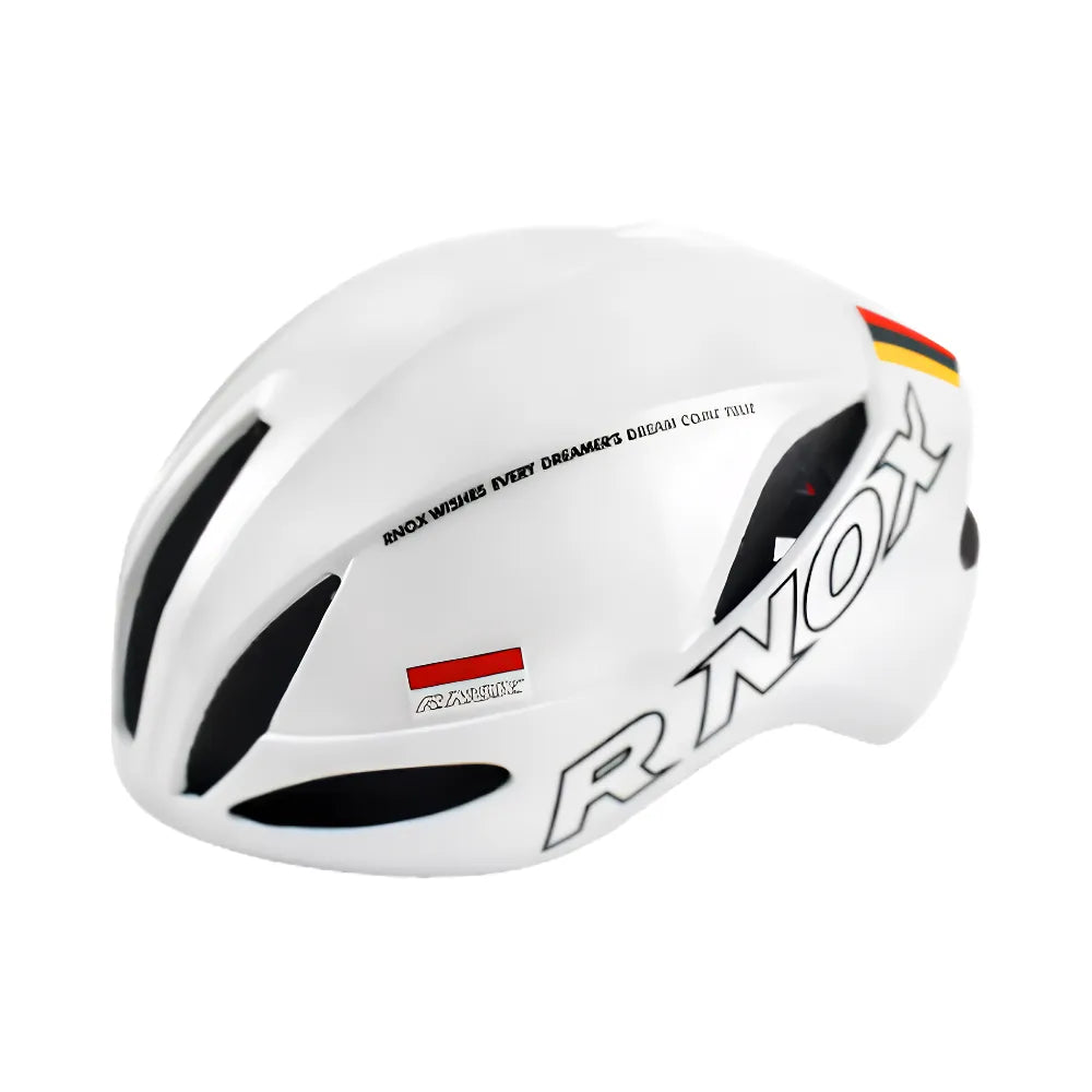 Aerodynamiczny kask szosowy PACE, kolor biały, z zaawansowaną wentylacją dla maksymalnego komfortu. 