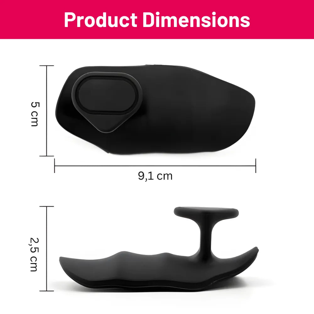 STRY VEX FULLGRIP dimensions showing width, height, and length on a white background for precise measurement and accurate fit during training.