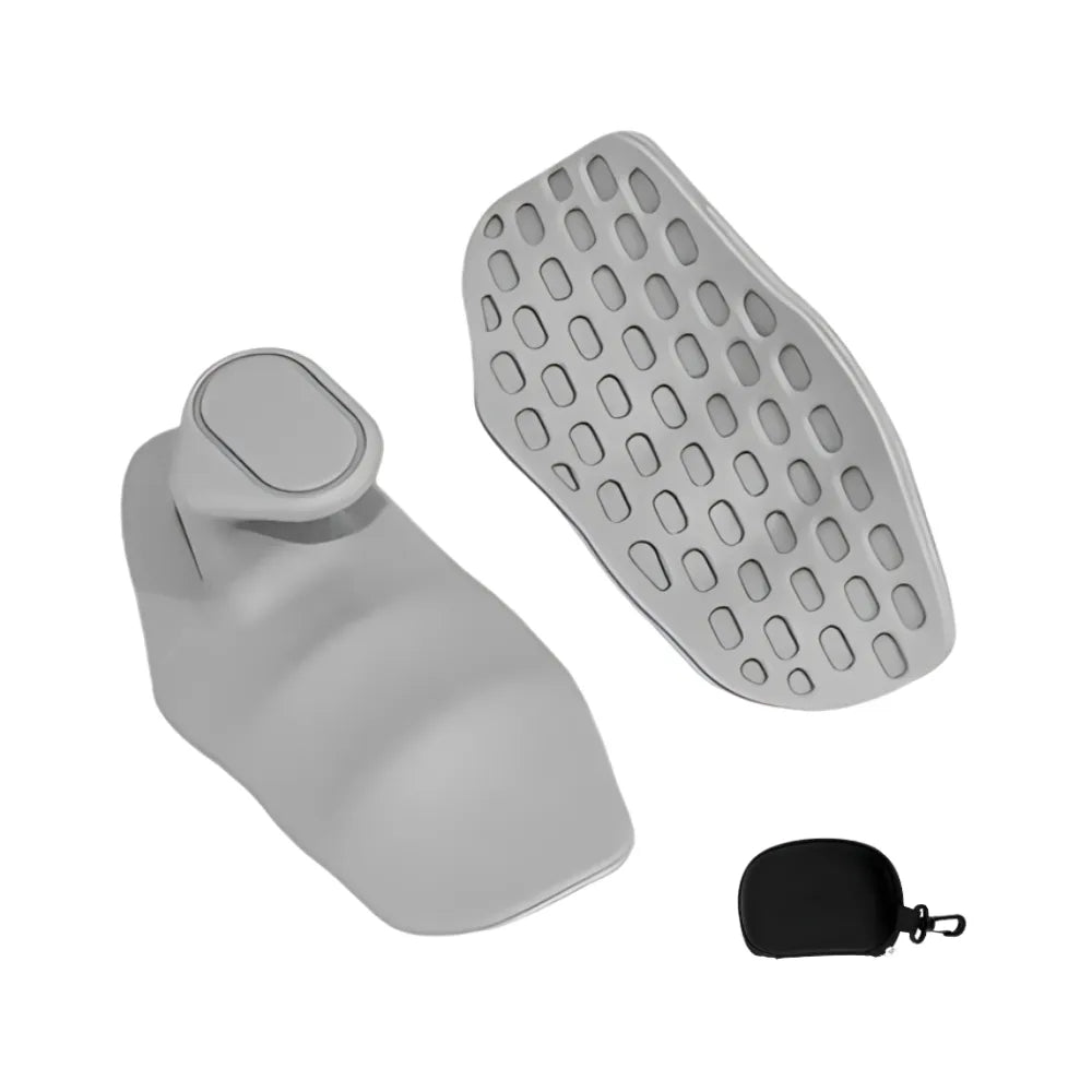 Top view of STRY VEX FULLGRIP in gray on a white background front and back visible with included free STRY bag, highlighting premium design and complete training set.